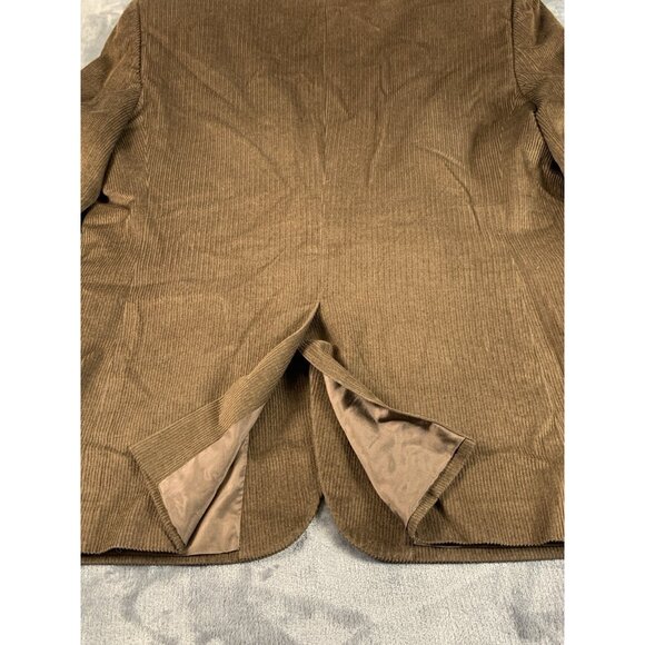 Jos A Bank Men's Brown Wool Silk Corduroy Sport Coat Blazer Jacket Size 48L - Picture 4 of 11